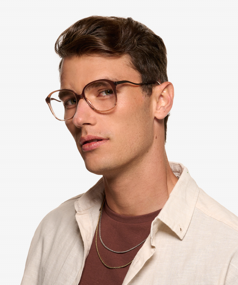 Edith Round Brown Pearl Glasses for Women Eyebuydirect Canada