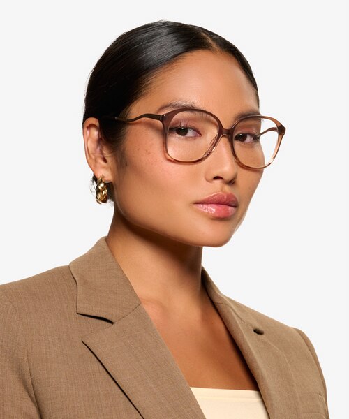 Edith Brown Pearl AcetateEyeglass Frames for Women from EyeBuyDirect