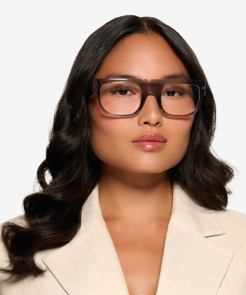 Balsam Crystal Smoke Eco-friendlyEyeglass Frames for Women from EyeBuyDirect