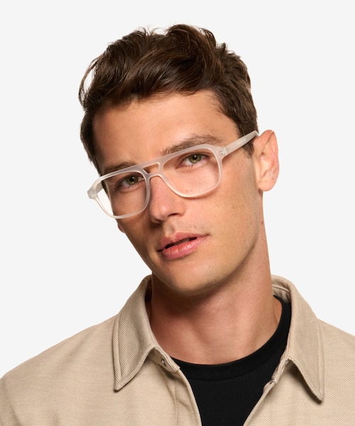 Conifer Matte Clear Alternative MaterialsEyeglass Frames for Men from EyeBuyDirect