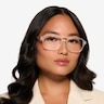 Conifer Matte Clear Eco-friendlyEyeglass Frames for Women from EyeBuyDirect