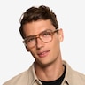 Conifer Crystal Light Brown Eco-friendlyEyeglass Frames for Men from EyeBuyDirect