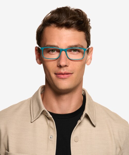 Sapling Shiny Solid Green Eco-friendlyEyeglass Frames for Men from EyeBuyDirect