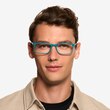 Sapling Shiny Solid Green Alternative MaterialsEyeglass Frames for Men from EyeBuyDirect