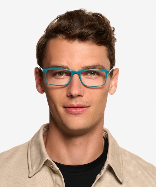 Sapling Shiny Solid Green Alternative MaterialsEyeglass Frames for Men from EyeBuyDirect