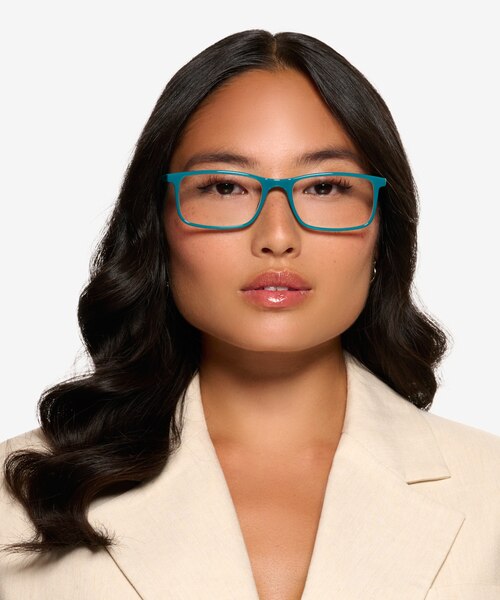 Sapling Shiny Solid Green Eco-friendlyEyeglass Frames for Women from EyeBuyDirect