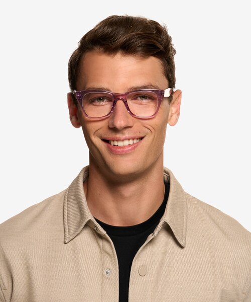 Dita Crystal Lavender Eco-friendlyEyeglass Frames for Men from EyeBuyDirect