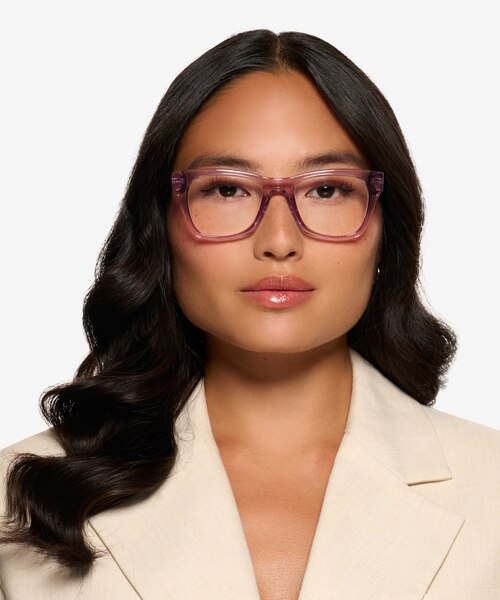 Dita Crystal Lavender Eco-friendlyEyeglass Frames for Women from EyeBuyDirect