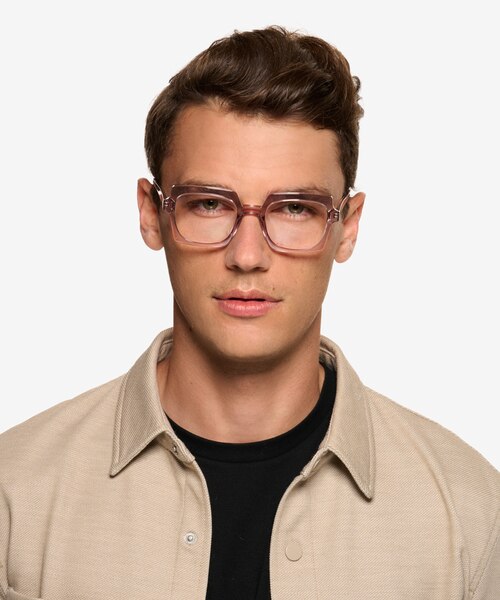 Walnut Crystal Nude Eco-friendlyEyeglass Frames for Men from EyeBuyDirect