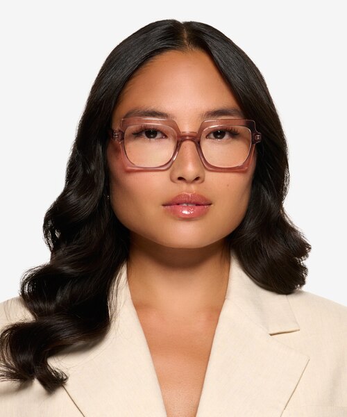 Walnut Crystal Nude Eco-friendlyEyeglass Frames for Women from EyeBuyDirect