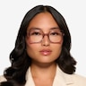 Walnut Crystal Nude Eco-friendlyEyeglass Frames for Women from EyeBuyDirect