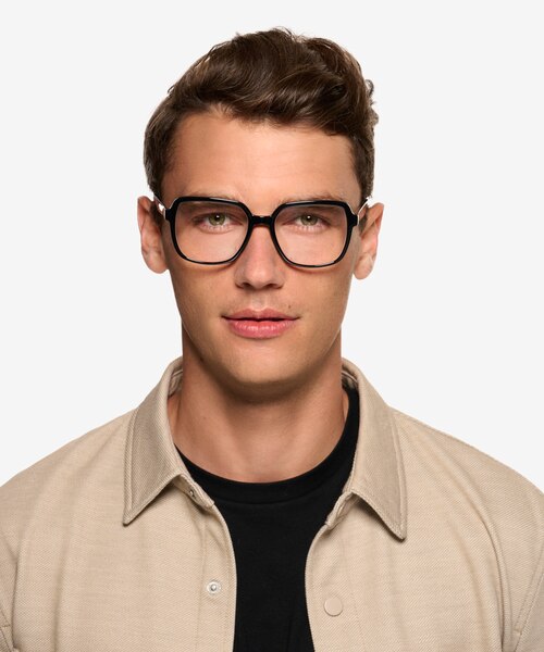 Acer Shiny Black Eco-friendlyEyeglass Frames for Men from EyeBuyDirect