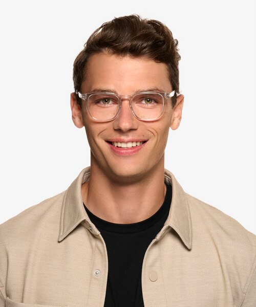 Banyan Shiny Clear Eco-friendlyEyeglass Frames for Men from EyeBuyDirect
