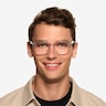 Banyan Shiny Clear Eco-friendlyEyeglass Frames for Men from EyeBuyDirect