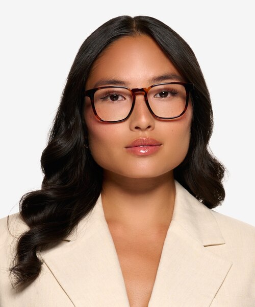 Banyan Shiny Tortoise Eco-friendlyEyeglass Frames for Women from EyeBuyDirect