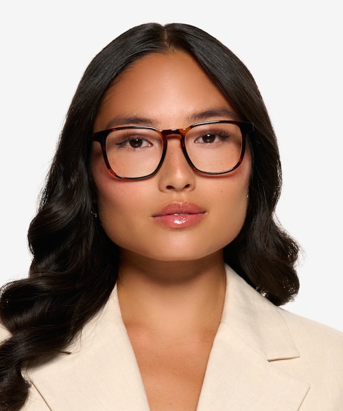 Banyan Shiny Tortoise Alternative MaterialsEyeglass Frames for Women from EyeBuyDirect