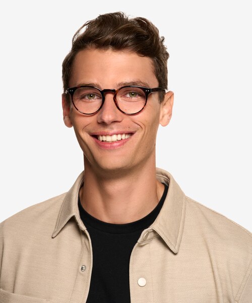 Oak Shiny Tortoise Eco-friendlyEyeglass Frames for Men from EyeBuyDirect