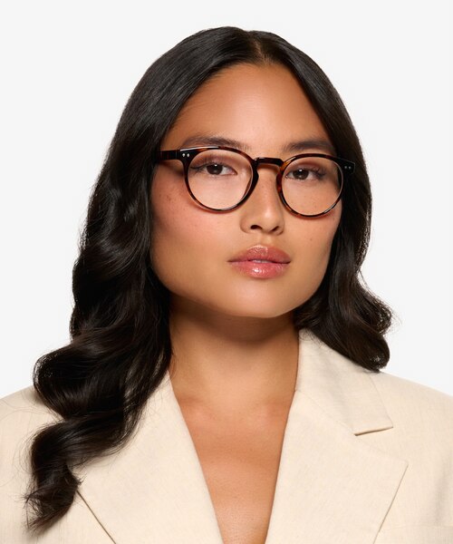 Oak Shiny Tortoise Eco-friendlyEyeglass Frames for Women from EyeBuyDirect