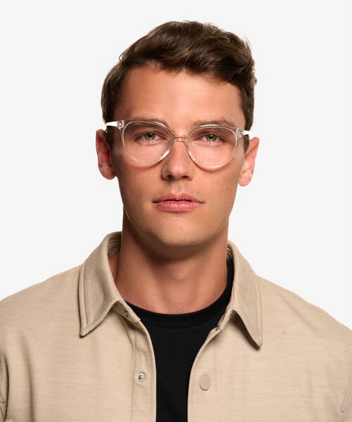 Tilia Shiny Clear Eco-friendlyEyeglass Frames for Men from EyeBuyDirect