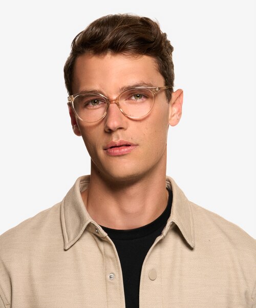 Tilia Crystal Champagne Eco-friendlyEyeglass Frames for Men from EyeBuyDirect