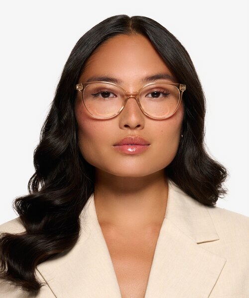 Tilia Crystal Champagne Eco-friendlyEyeglass Frames for Women from EyeBuyDirect
