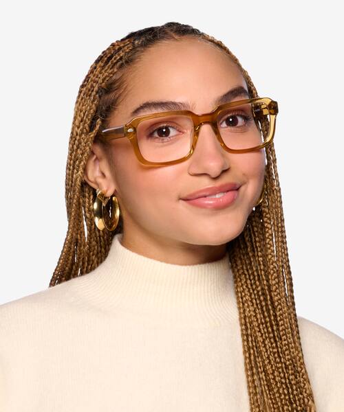 Crystal Light Brown Wilder -  Acetate Eyeglasses