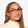 Wilder Crystal Light Brown AcetateEyeglass Frames for Women from EyeBuyDirect