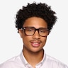 Wilder Crystal Dark Brown AcetateEyeglass Frames for Men from EyeBuyDirect