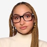 Wilder Crystal Dark Brown AcetateEyeglass Frames for Women from EyeBuyDirect