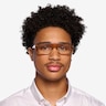 Reed Crystal Brown AcetateEyeglass Frames for Men from EyeBuyDirect