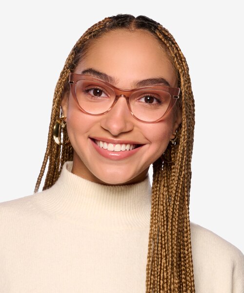 Calla Crystal Pink AcetateEyeglass Frames for Women from EyeBuyDirect