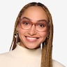 Calla Crystal Pink AcetateEyeglass Frames for Women from EyeBuyDirect