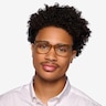 Rue Crystal Yellow AcetateEyeglass Frames for Men from EyeBuyDirect