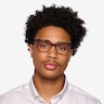 Rue Crystal Brown AcetateEyeglass Frames for Men from EyeBuyDirect