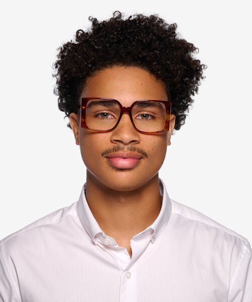 Elowen Translucent Tortoise AcetateEyeglass Frames for Men from EyeBuyDirect