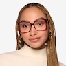 Elowen Translucent Tortoise AcetateEyeglass Frames for Women from EyeBuyDirect