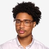 Elowen Crystal Brown AcetateEyeglass Frames for Men from EyeBuyDirect