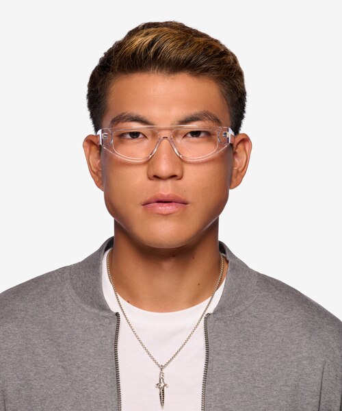 Tempora Clear AcetateEyeglass Frames for Men from EyeBuyDirect
