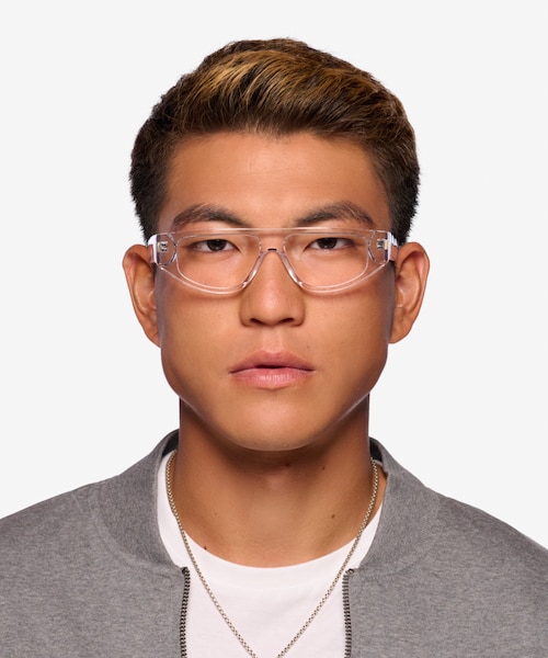 Tempora Clear AcetateEyeglass Frames for Men from EyeBuyDirect