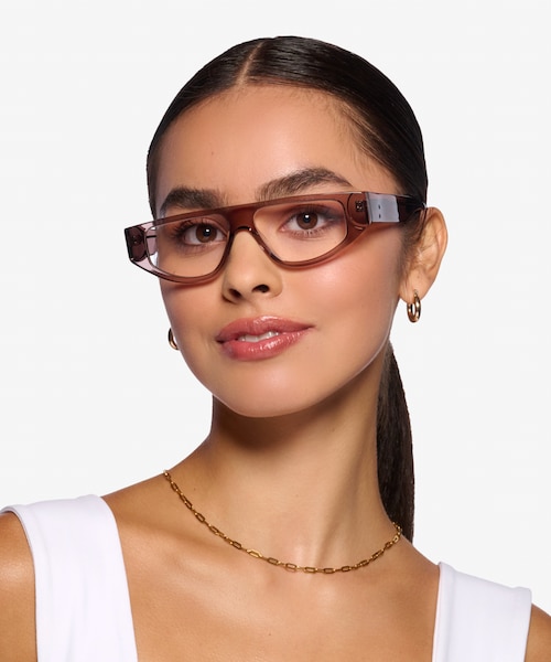 Tempora Crystal Brown AcetateEyeglass Frames for Women from EyeBuyDirect