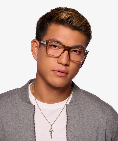 Futurum Crystal Gray AcetateEyeglass Frames for Men from EyeBuyDirect