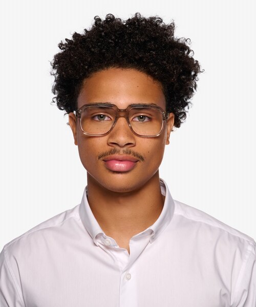 Bramble Translucent Gray AcetateEyeglass Frames for Men from EyeBuyDirect