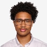 Bramble Translucent Gray AcetateEyeglass Frames for Men from EyeBuyDirect