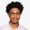 Alyssum Crystal Brown AcetateEyeglass Frames for Men from EyeBuyDirect
