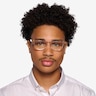 Alyssum Translucent Nude AcetateEyeglass Frames for Men from EyeBuyDirect
