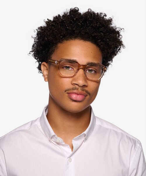 Birch Crystal Brown AcetateEyeglass Frames for Men from EyeBuyDirect