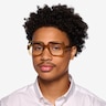 Koru Crystal Brown AcetateEyeglass Frames for Men from EyeBuyDirect