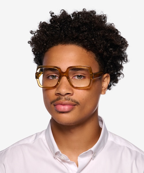 Koru Crystal Brown Alternative MaterialsEyeglass Frames for Men from EyeBuyDirect