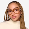 Koru Crystal Brown Alternative MaterialsEyeglass Frames for Women from EyeBuyDirect