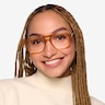 Clay Crystal Yellow AcétateMontures de lunettes de vue pour Femmes d'EyeBuyDirect